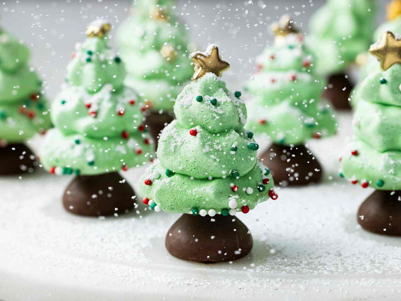 Meringue Christmas Trees
