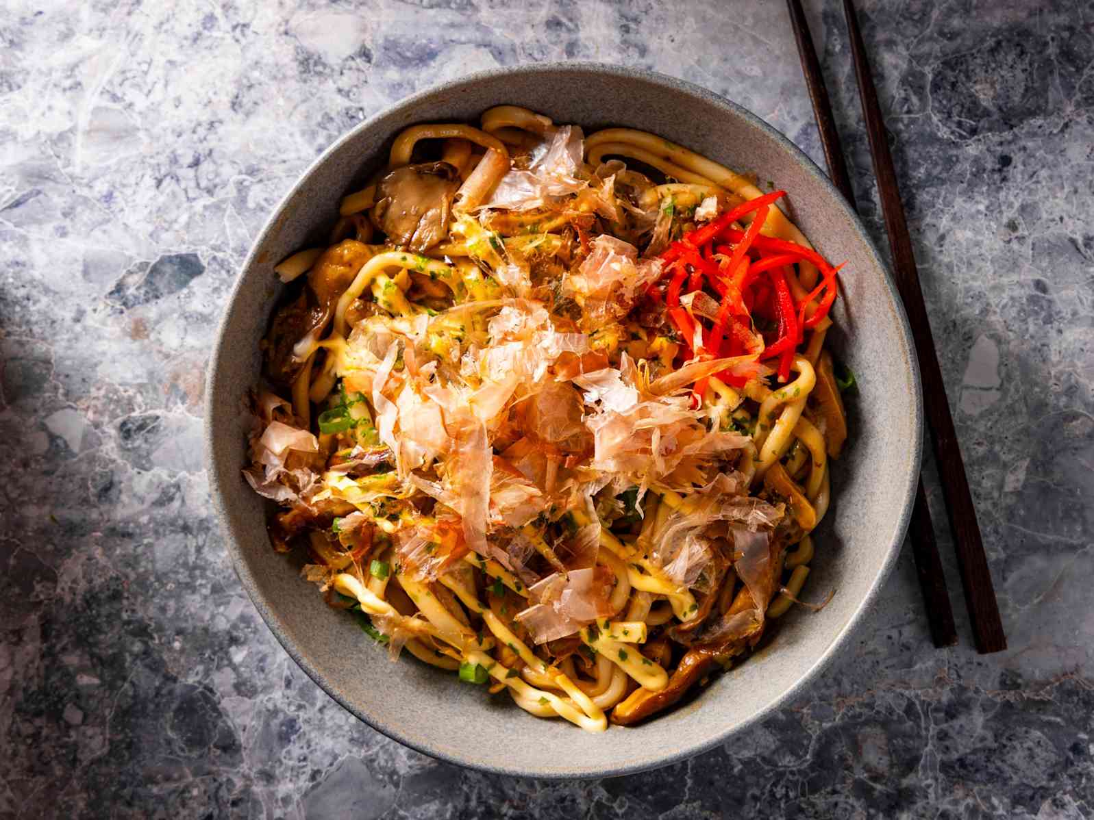Mushroom Yaki Udon