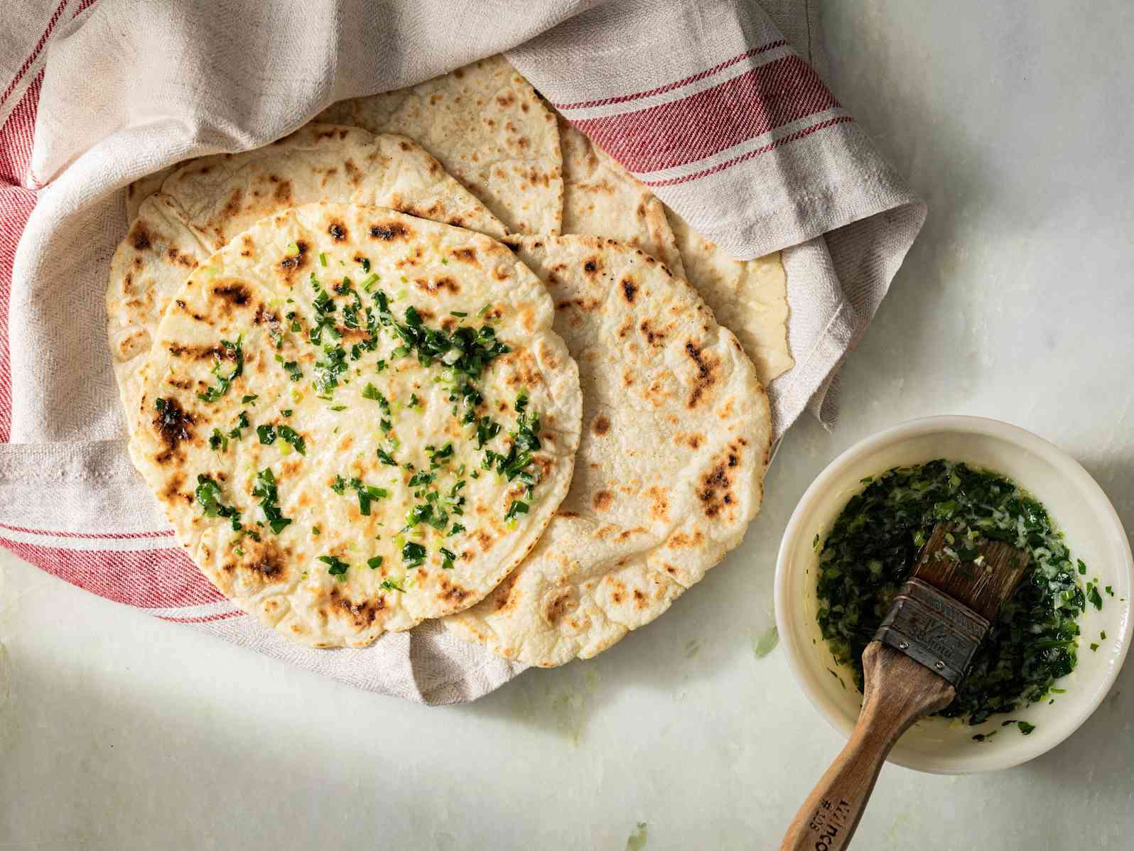 Gluten-Free Garlicky Potato Flatbread
