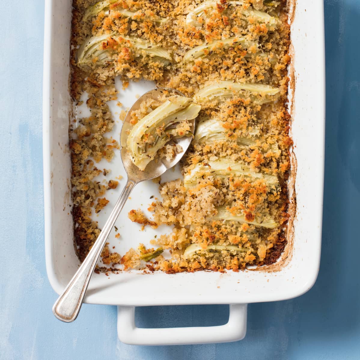 Roasted Fennel with Rye Crumble