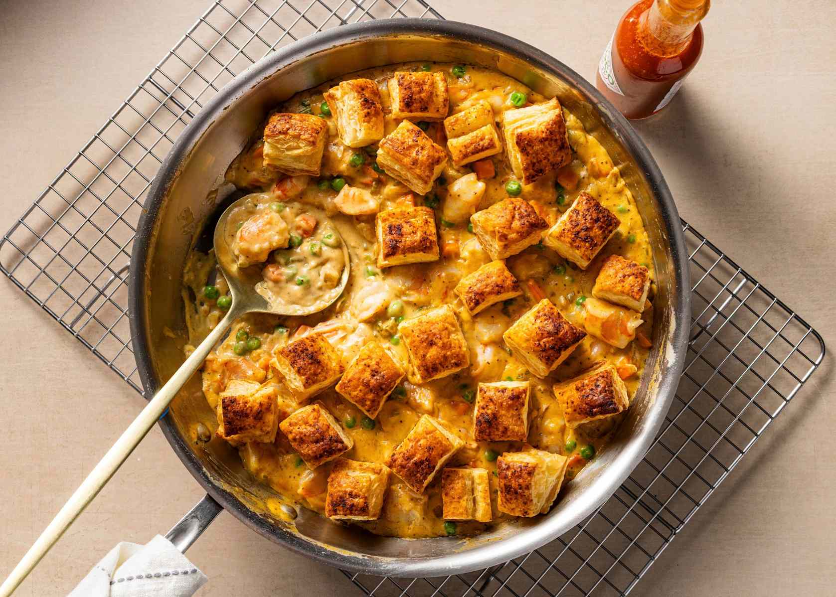 Skillet Shrimp Pot Pie