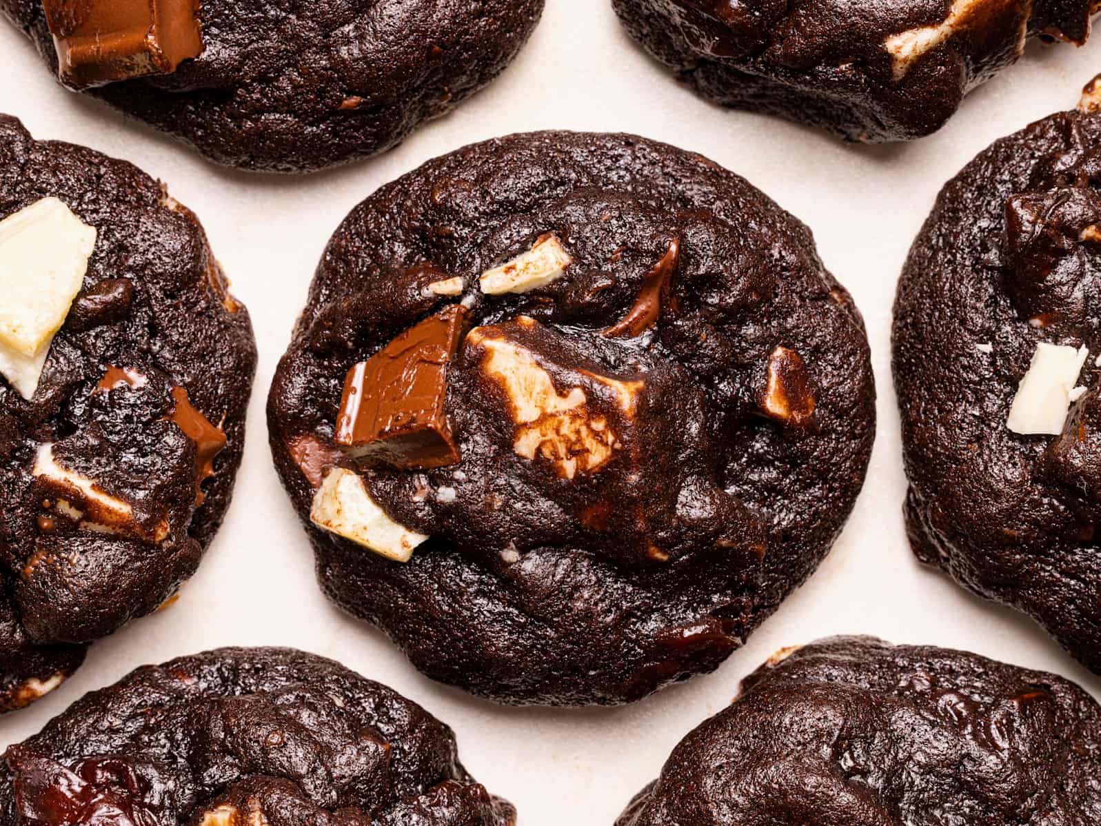 Triple Chocolate–Cherry Cookies