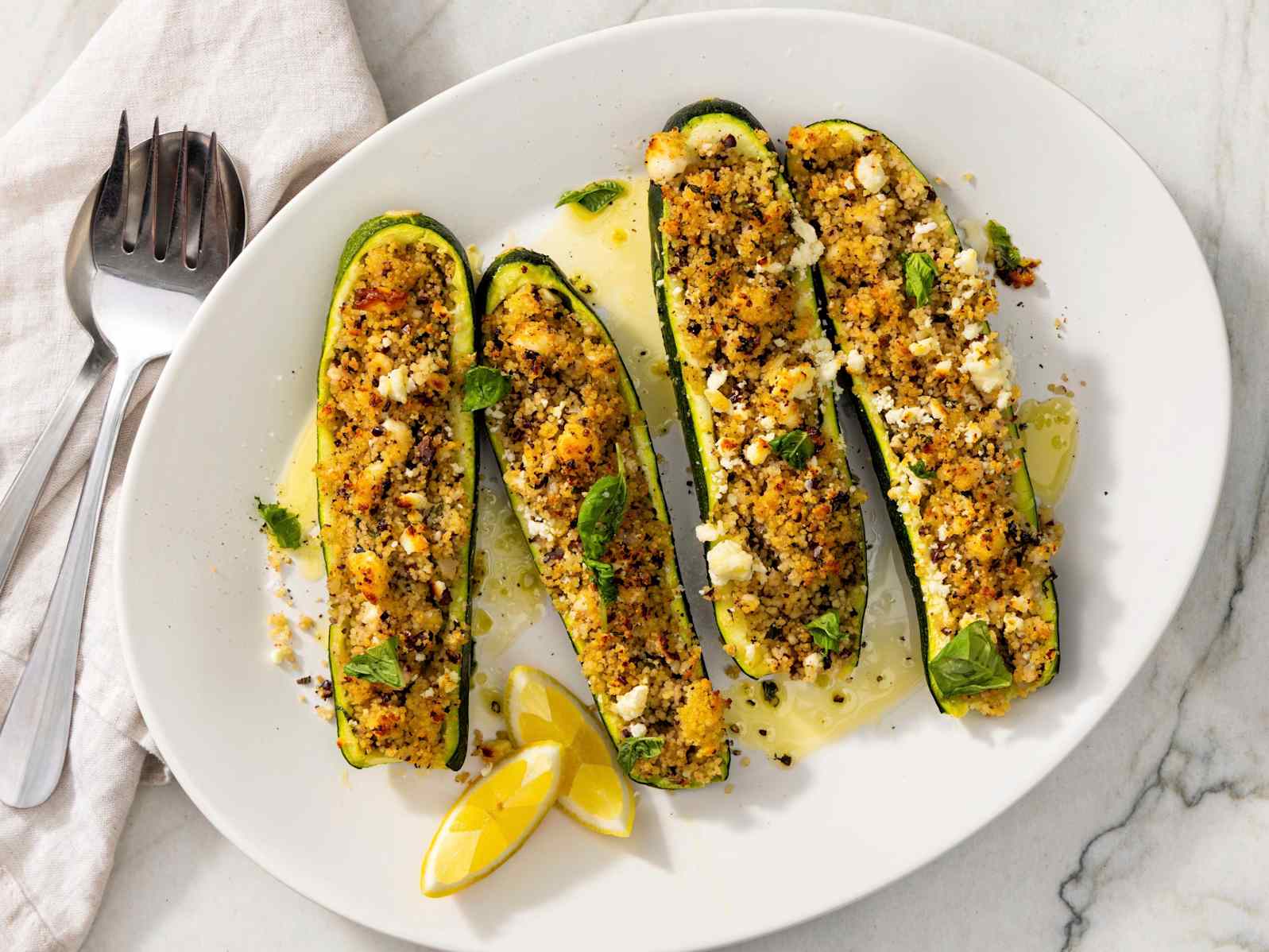 Easy Stuffed Zucchini