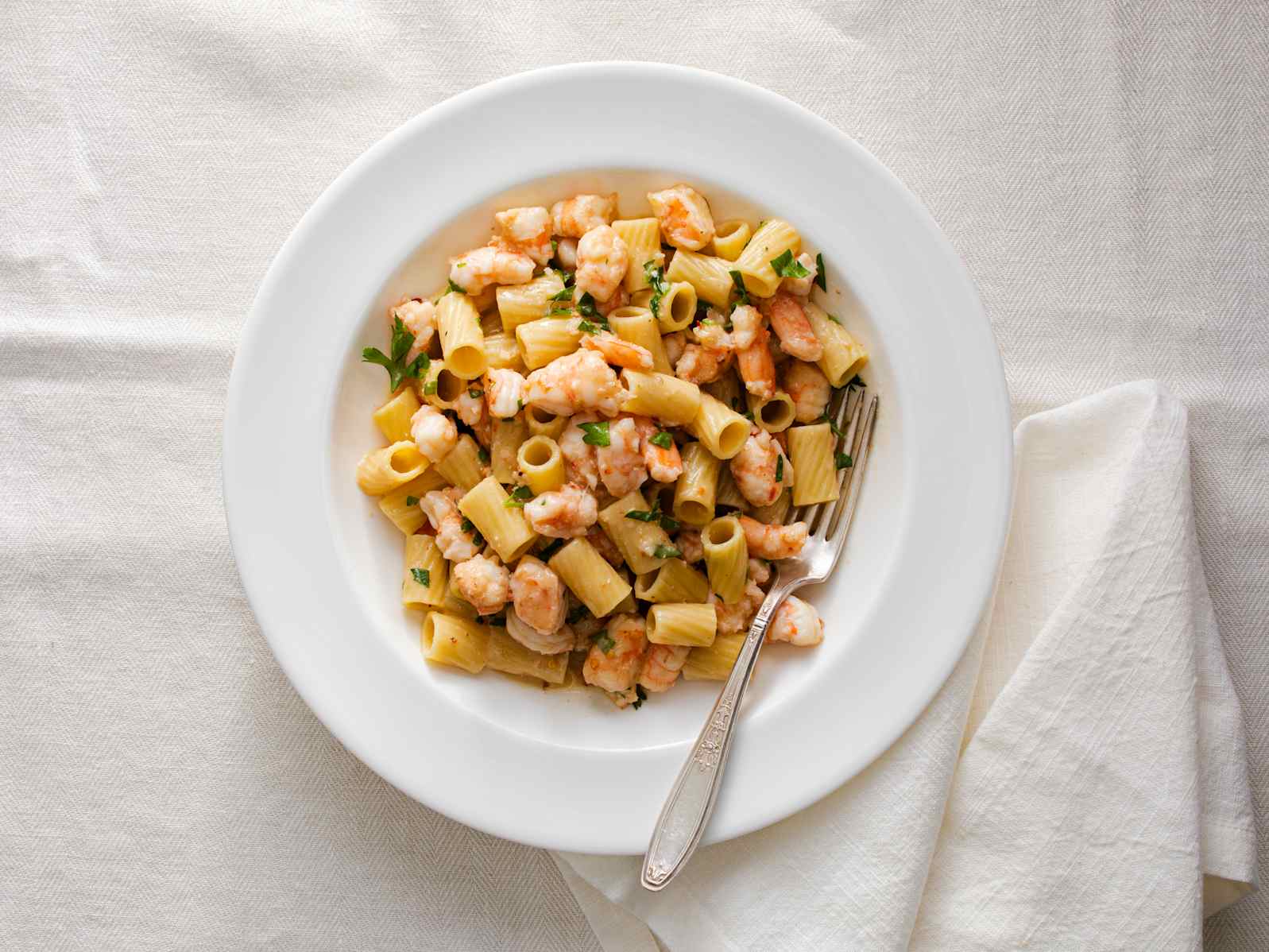 Garlicky Shrimp Pasta