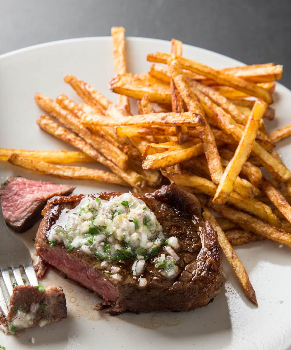 We love this classic bistro meal. We love it so much that we decided to bring it home.