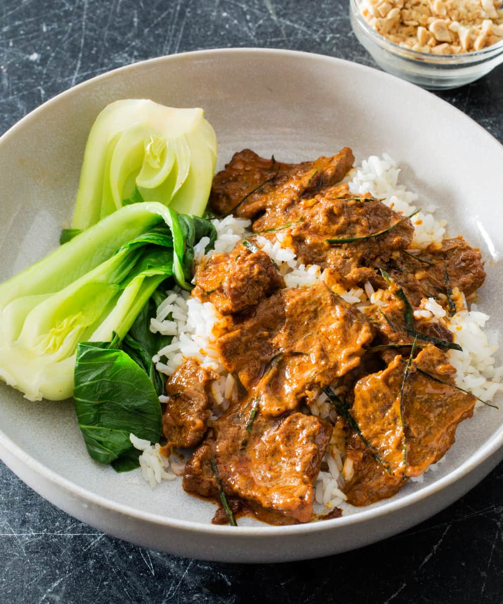 With a few tweaks to jarred curry paste, this rich, savory-sweet classic can be as easy as a stir-fry.