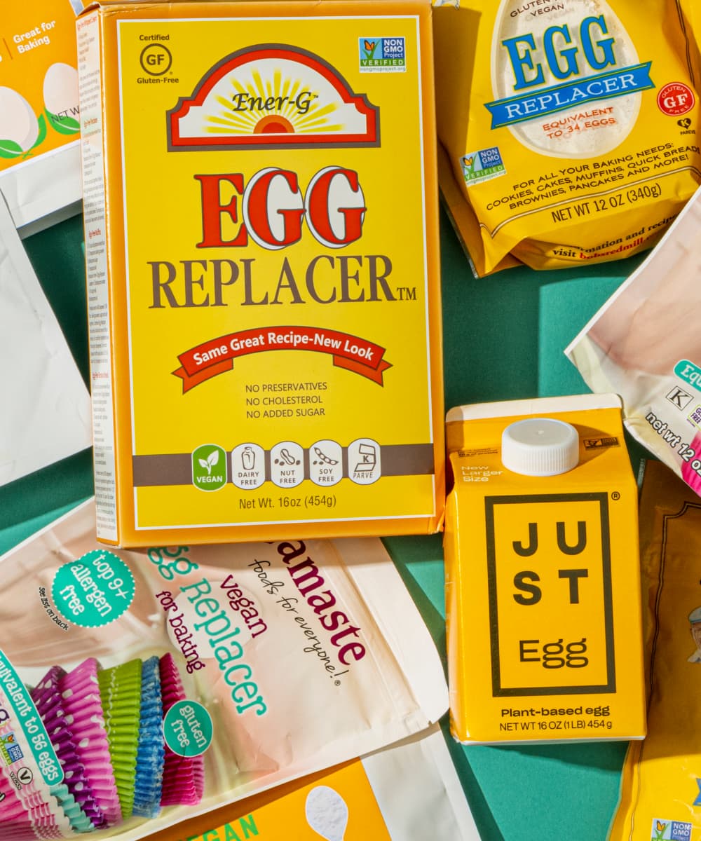 Are those who abstain from eggs destined to live a life without yummy treats? Hardly. Here's our review of egg substitutes.