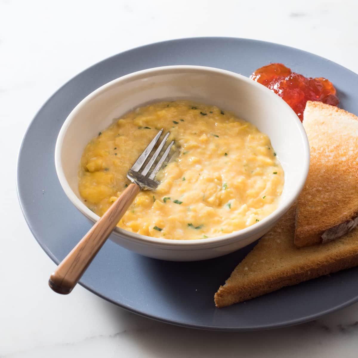 A breakfast classic: French Style Scrambled Eggs, Eats By The Beach