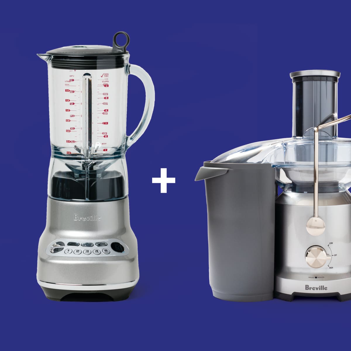 The Breville 3X Bluicer Pro, Brushed Stainless Steel Blender