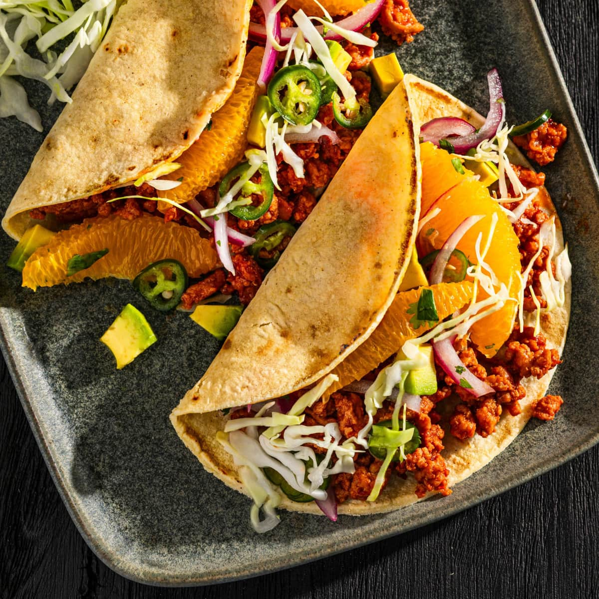 Pork Tacos with Orange Salsa