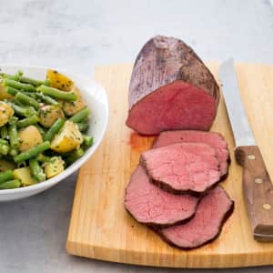 Slow-Cooker Roast Beef With Warm Garden Potato Salad