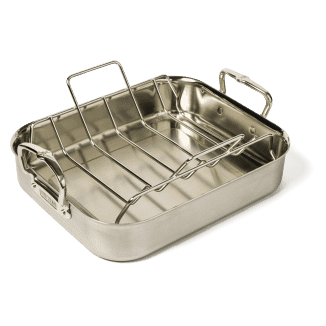 Small roasting pan with rack sales
