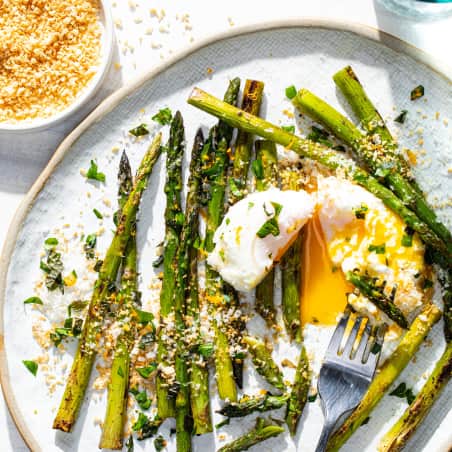 Pan roasted asparagus