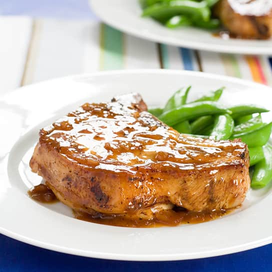 Pork Chops with Orange-Ginger Glaze
