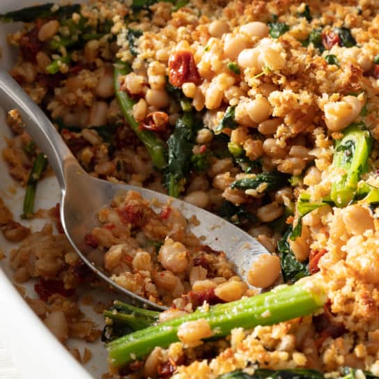 Farro and Broccoli Rabe Gratin