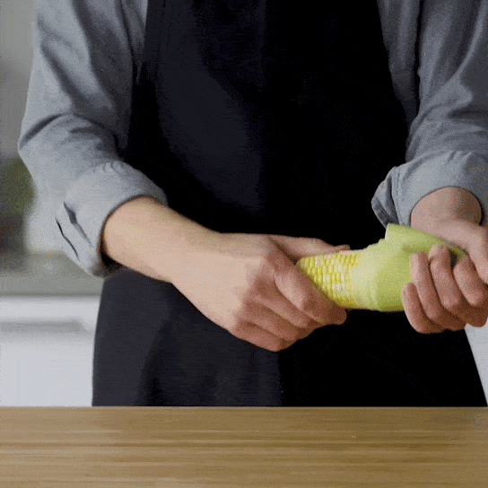The Easiest Ever Way to Shuck Corn