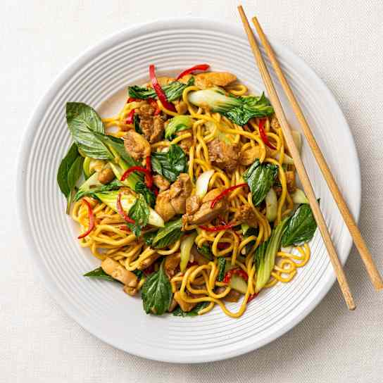 Three-Cup Chicken Noodles
