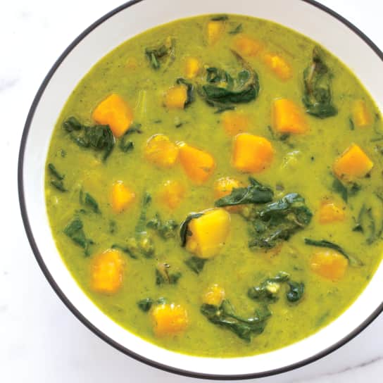 Caribbean-Style Swiss Chard and Butternut Squash Stew