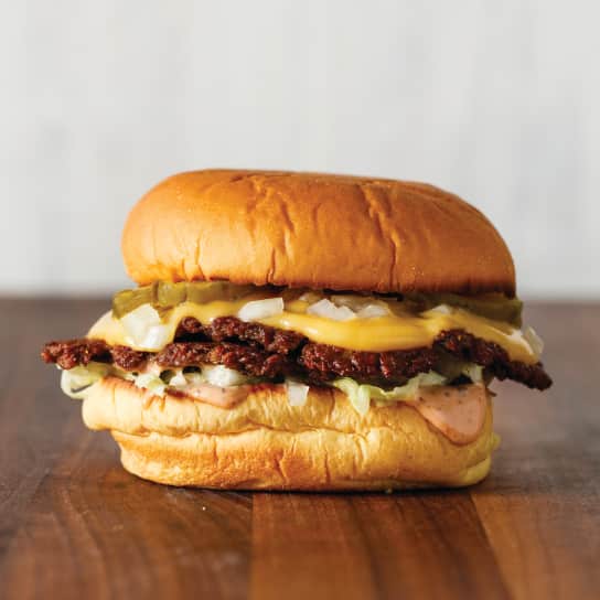 Plant-Based Double Smashie Burgers