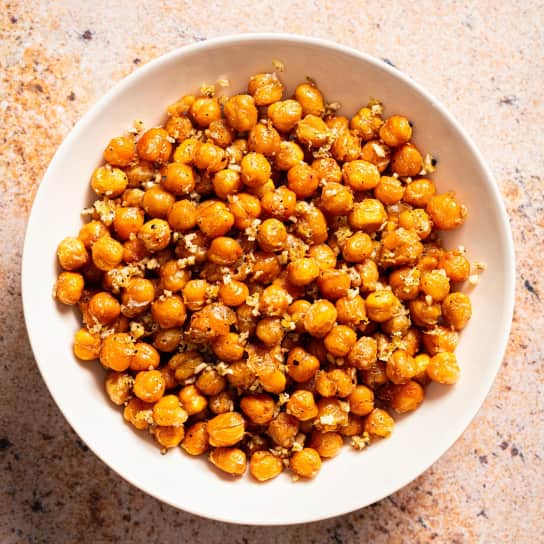 Lemon-Pepper Crispy Chickpeas