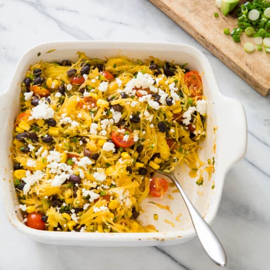 One-Pan Mexican-Style Spaghetti Squash Casserole