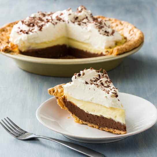 Orange-Chocolate Custard Pie