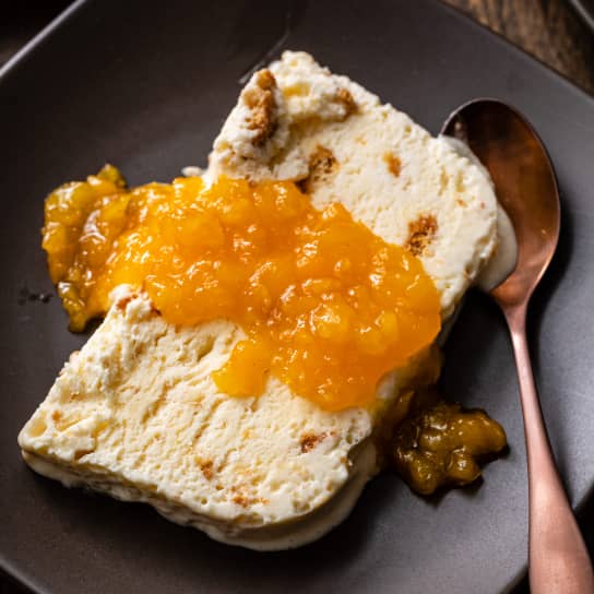 Semifreddo with Crushed Amaretti Cookies