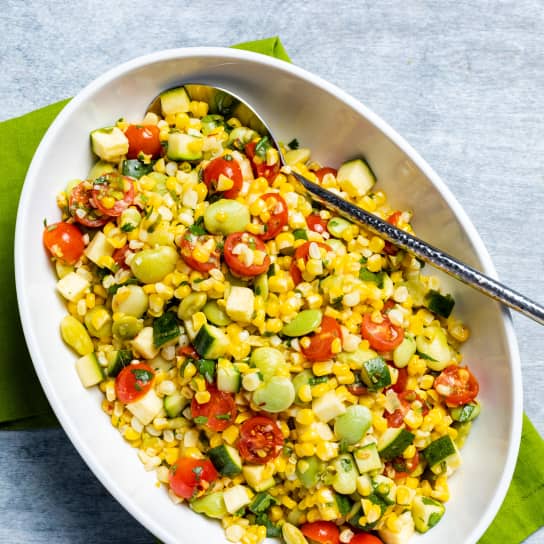 Succotash Salad with Lima Beans and Cilantro