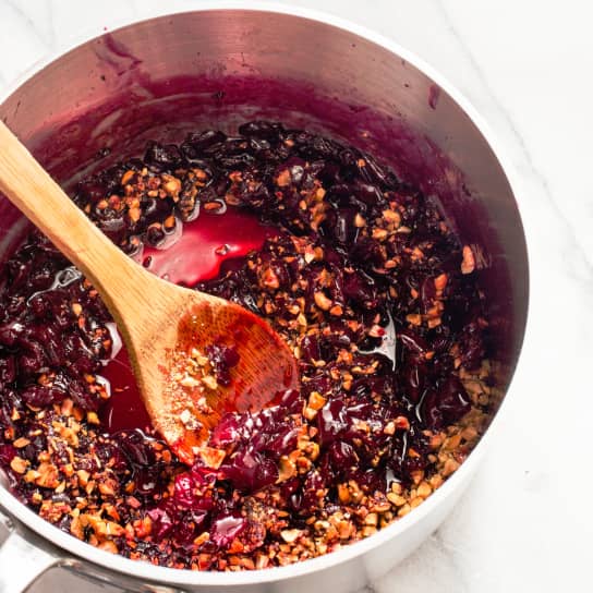 Brandied Cherry and Hazelnut Conserve