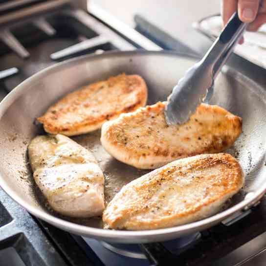Pan-Seared Chicken Breasts Two Ways