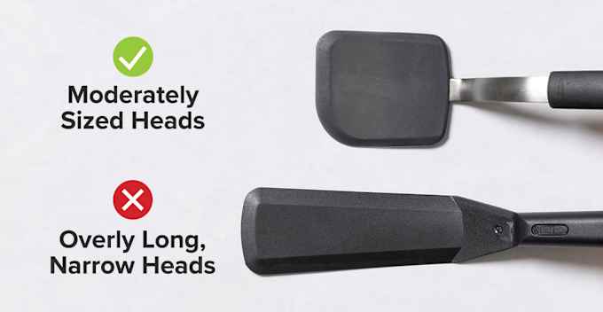 A comparison of compact spatula head shapes. 