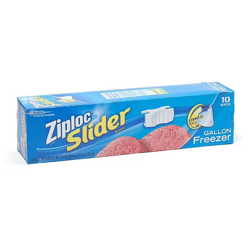 Ziploc Commercial Resealable Freezer Bag Zipper 2gal 13 x 15 1/2