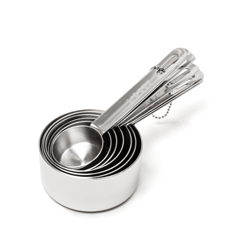 Beechwood and Stainless Steel Dry Measuring Cups + Reviews