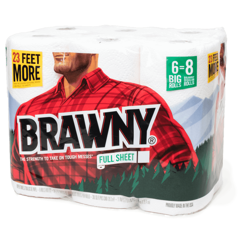 Brawny® Full Sheet Paper Towels Strong and Large Paper Towel, 4 rolls -  Fry's Food Stores