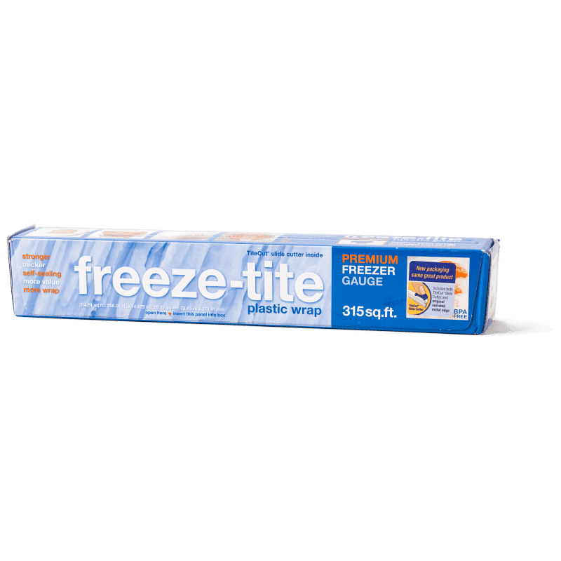 Glad Freeze N Seal Plastic Food Wrap, 150 Square Foot Roll