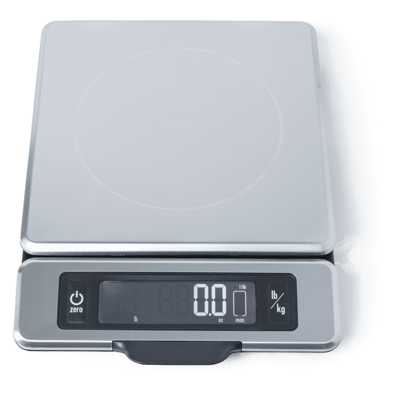 OXO Good Grips Digital Glass Food Scale with Pull Out Display, 11