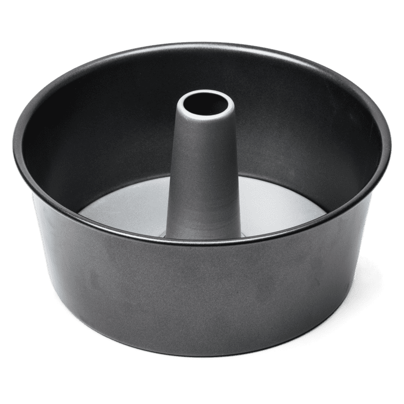 SAVORLIVING Angel Food Cake Pan Non-Stick Fluted Tube Pan with Removable  Bottom Carbon Steel Bundt Pan Round Hollow Chiffon Cake Mold Baking Tool