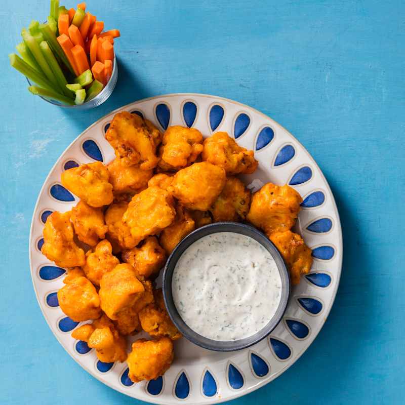 Vegan Buffalo Cauliflower Bites