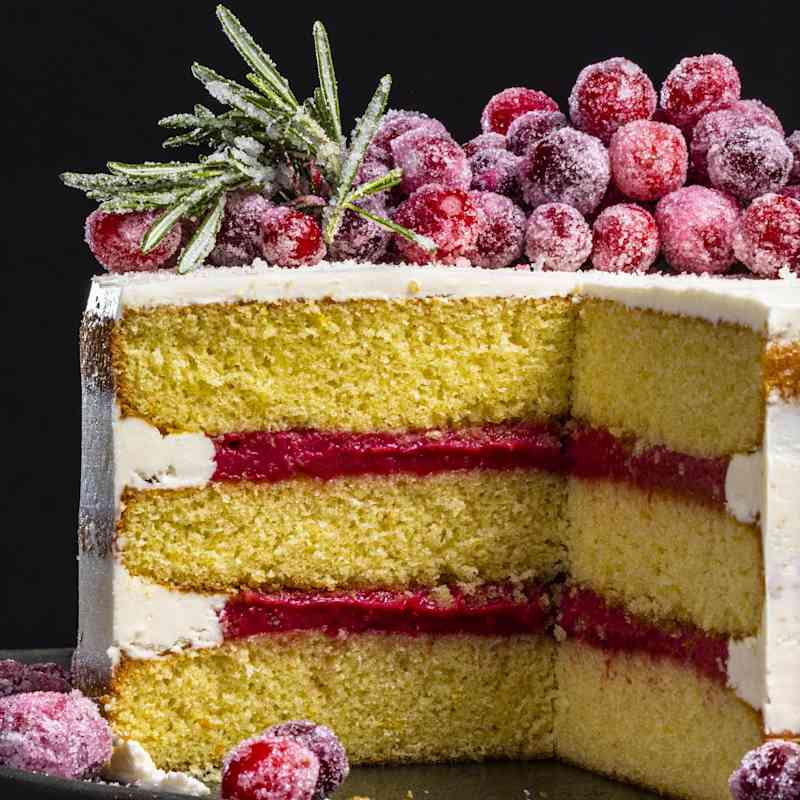 Cranberry-Orange Olive Oil Cake