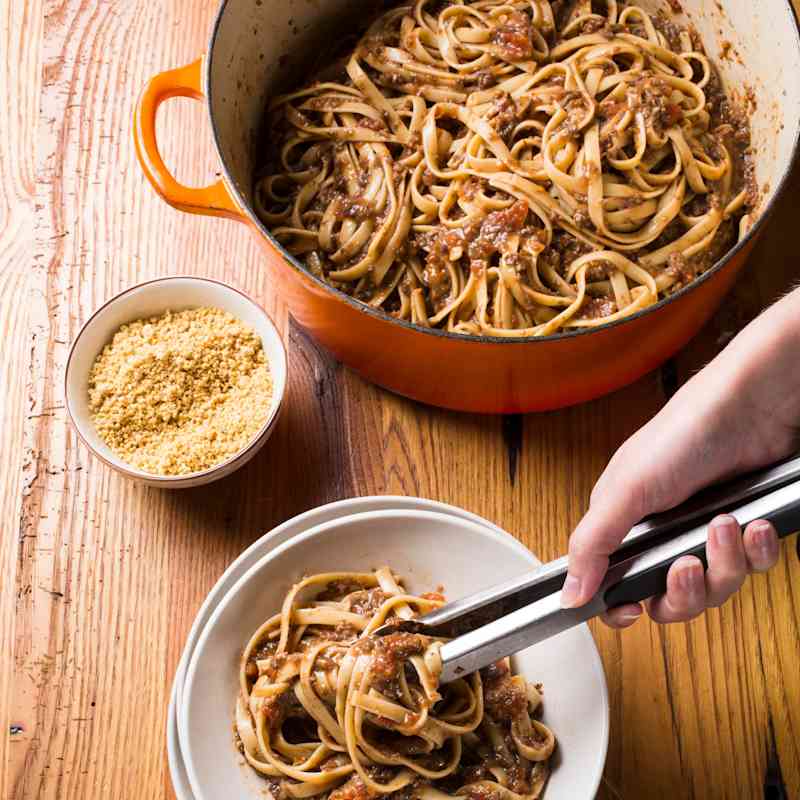 Mushroom Bolognese