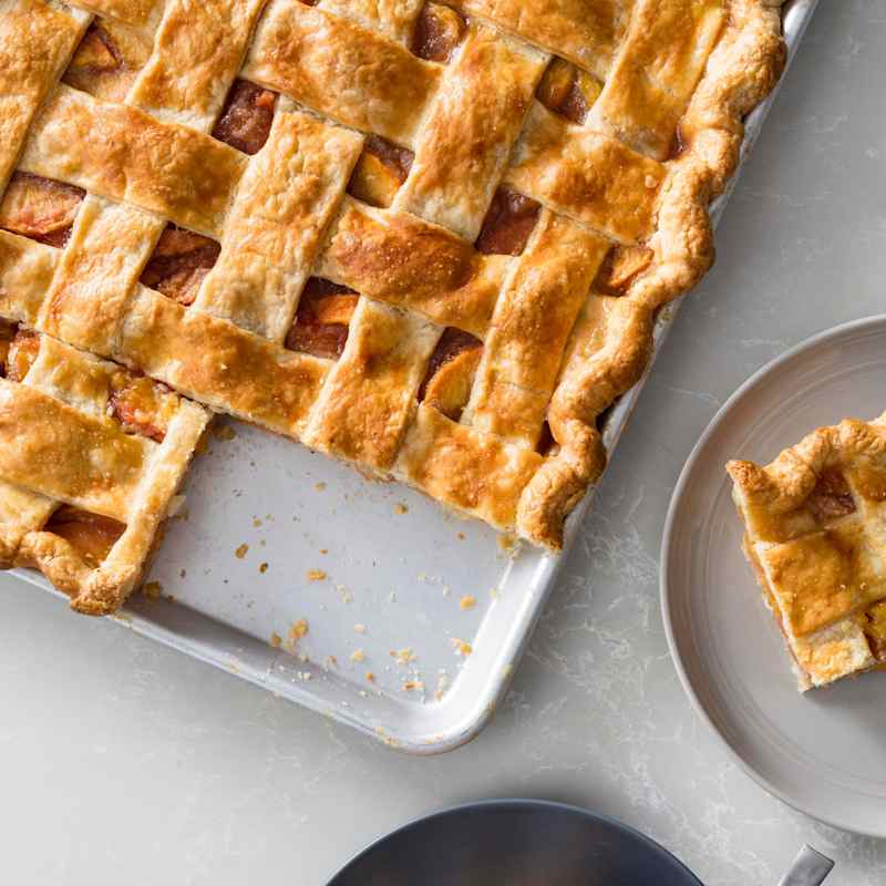 Peach Slab Pie