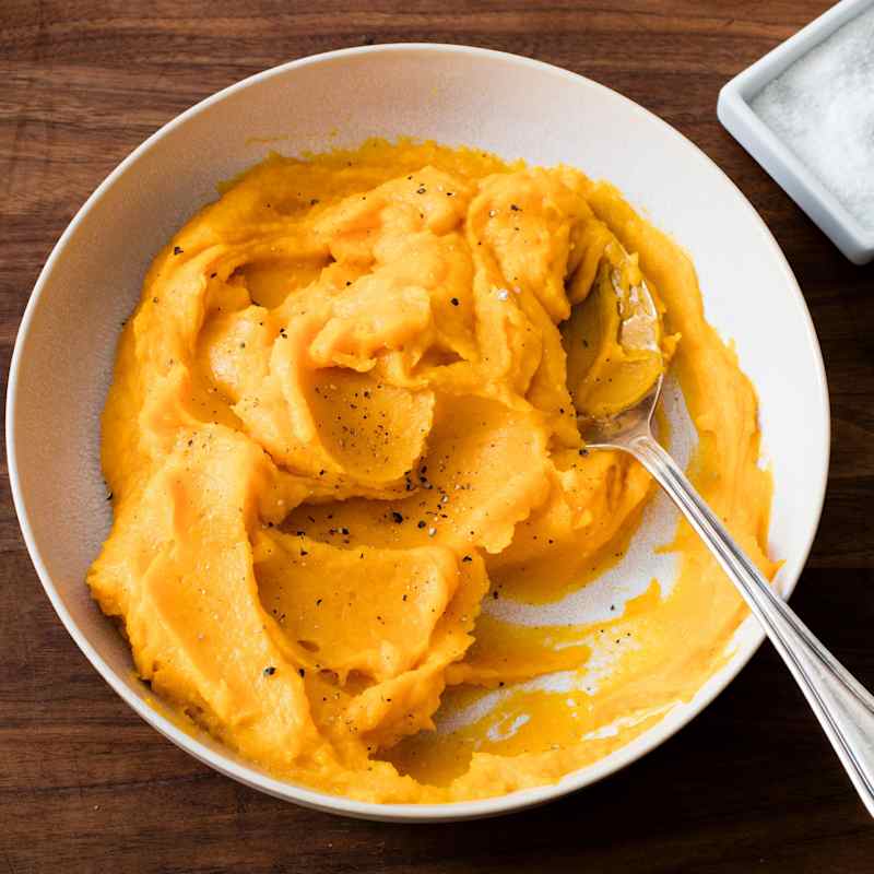 Pureed Butternut Squash with Sage and Toasted Almonds