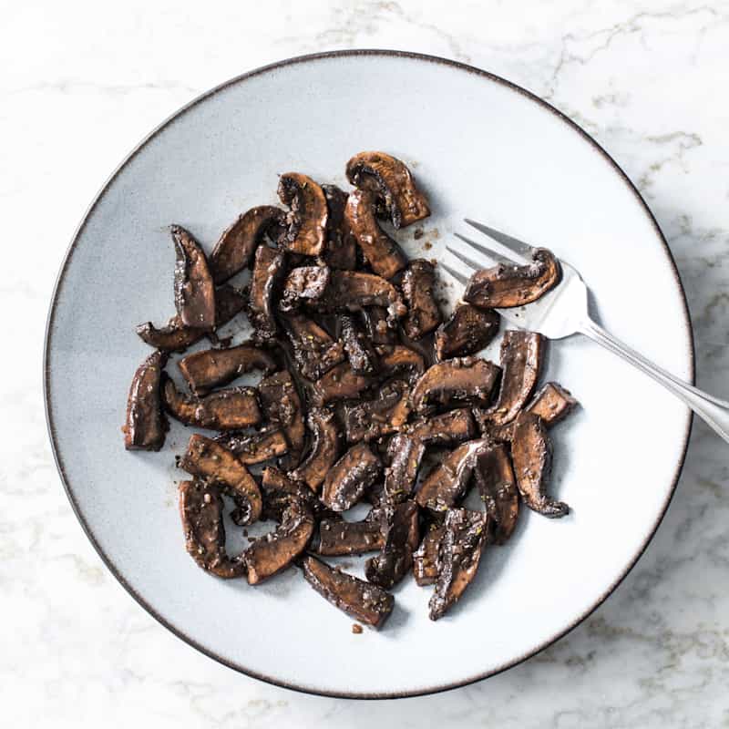 Sauteed Mushrooms with Red Wine and Rosemary