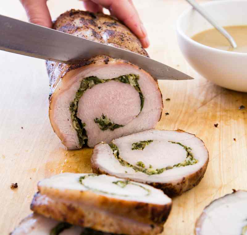 Herb-Stuffed Pork Loin