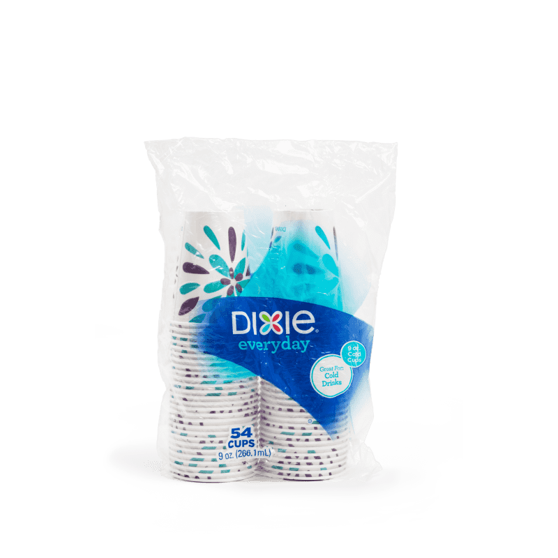 Dixie Disposable Paper Cup, Print, 9 oz, 50 count 