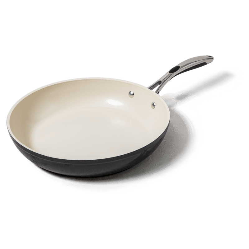 Cook N Home 02691 Ceramic Nonstick Coating Saute Fry Pan 12-Inch 30cm, Grey