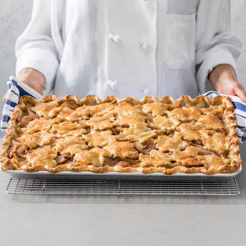 Pear-Butterscotch Slab Pie