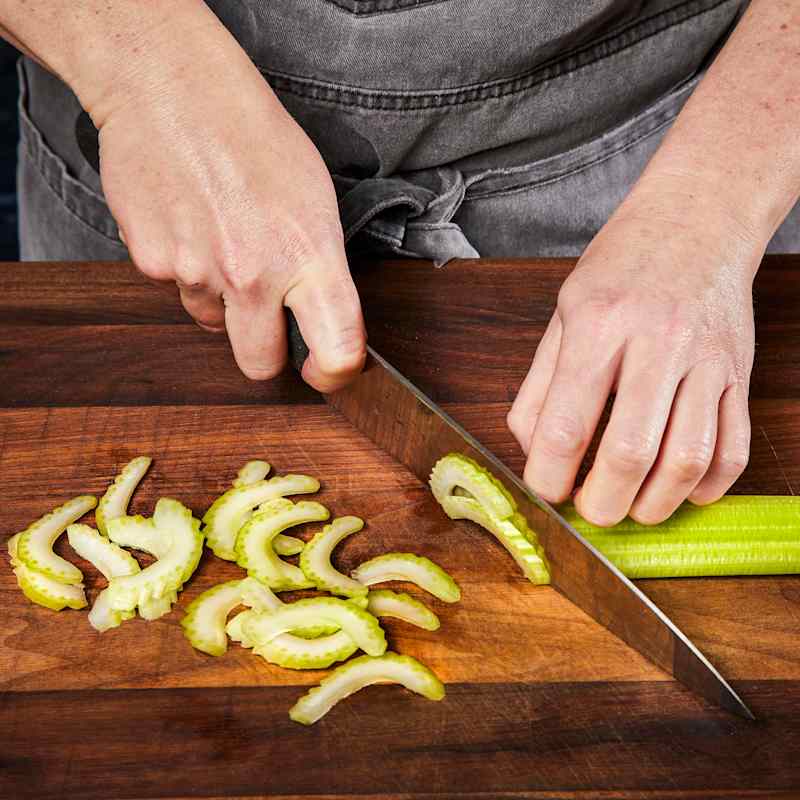 How to Slice Celery on the Bias
