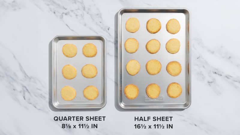 Gold baking sheet vs standard silver baking sheet : r/AskBaking