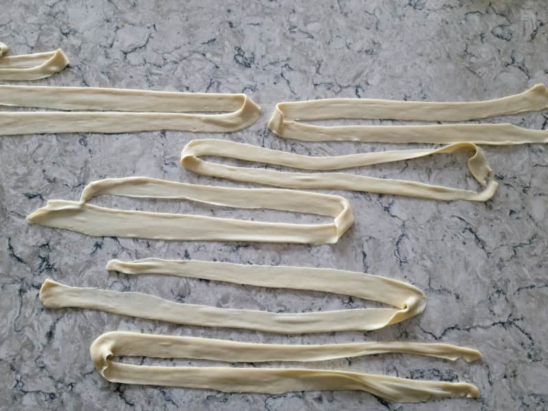 Hand-pulled noodles, ready to cook